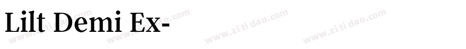 Lilt Demi Ex字体转换